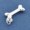 925 Sterling Silver Charms with 925 Stamp and Jump Rings STER-S007-01B-S-2