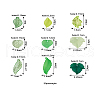 Craftdady 270Pcs 9 Style Transparent Acrylic Pendants TACR-CD0001-02-29
