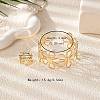 Hollow Flower Alloy Cuff Bangle & Cuff Ring Sets FS-WG3E984-02-2