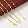 Brass Curb Chains Necklaces for Women NJEW-D302-31G-2