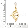 Natural Cultured Freshwater Pearl & Brass Pendants KK-U062-13G-3