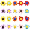 20Pcs 10 Colors Food Grade Eco-Friendly Silicone Focal Beads SIL-CJ0001-12-1