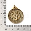 Brass with Cubic Zirconia Pendants KK-Z033-11AS-3
