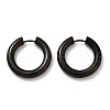 202 Stainless Steel Polishing Hoop Earrings EJEW-M106-02EB-06-4