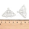 201 Stainless Steel Etched Metal Embellishments Pendants STAS-A113-01P-3