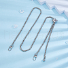 Zinc Alloy Phone Hand Strap Chains Adjustable Diagonal Chain wave Clip FIND-WH0260-56P-5