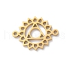 304 Stainless Steel Hollow Chakra Links STAS-S149-05G-1
