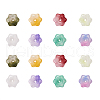 100Pcs Transparent Spray Painted Glass Beads GLAA-CJ0001-62-3