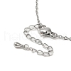 Brass Micro Pave Cubic Zirconia Pendant Necklace NJEW-B082-02P-01-3