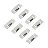 SUPERFINDINGS 8Pcs Brass Fold Over Clasps FIND-FH0009-95A-1