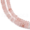 Cherry Quartz Glass Beads Strands G-U026-B01-4mm-4