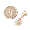 Glass Seed Beaded Pendant Decorations HJEW-MZ00188-06-3