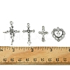24Pcs 4 Styles Tibetan Style Alloy Pendants TIBE-FS0001-18-5