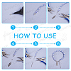 SUNNYCLUE 150Pcs 5 Colors Brass Cord Ends FIND-SC0002-83-4