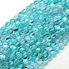 Synthetic Moonstone Beads Strands G-F143-10mm-07-1