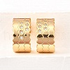 Brass Micro Pave Clear Cubic Zirconia Cuff Earrings EJEW-F370-32G-4