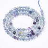Natural Fluorite Beads Strands G-R462-033-2