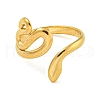 Ion Plating(IP) 304 Stainless Steel Cuff Open Rings RJEW-K283-03G-2