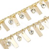 Handmade Brass & Rhinestone Chains CHC-Z001-12KCG-01-1