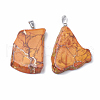 Natural Regalite/Imperial Jasper/Sea Sediment Jasper Pendants G-S299-34-3