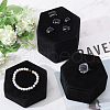 Flock Jewelry Necklace Organizer Display Stands ODIS-WH0009-33-4
