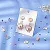 SUPERFINDINGS 32Pcs 2 Colors Brass Stud Earring Findings KK-FH0002-19-2