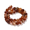 Dyed Natural Banded Agate Beads Strands G-G203-08C-3