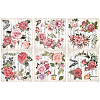 Floral PVC Waterproof Decorative Stickers DIY-WH0404-013-1