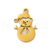 Christmas 201 Stainless Steel Pendants STAS-Q015-09G-1