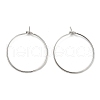 Brass Hoop Earrings Findings IFIN-R211-01P-1