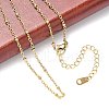 Ion Plating(IP) 304 Stainless Steel Necklaces NJEW-E080-14G-3