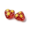 Glass Enamel Beads GLAA-Q125-01E-4