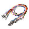 Braided Waxed Cotton Cord Necklace Making MAK-YWC0001-01P-M1-3