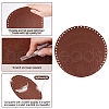   10 Pcs 5 Style Flat Round Felt Fabric DIY-PH0009-24C-4