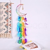 Rainbow Color Moon Feather Tassel Pendant Decorations PW-WG92679-01-3