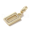 Brass Cubic Zirconia Pendants KK-M275-64G-2