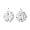 304 Stainless Steel Micro Pave Clear Cubic Zirconia Stud Earrings EJEW-Z089-03P-4