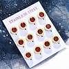 304 Stainless Steel Flat Round Stud Earrings EJEW-C099-23G-02-1