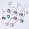Natural/Synthetic Mixed Stone Keychain KEYC-E023-02-1