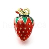 Brass with Enamel Charms KK-Q066-01B-G-1
