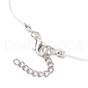 Synthetic Turquoise Chip Beads Necklace Making with 304 Stainless Steel Jump Rings and Nylon Thread NJEW-JN05215-01-5