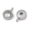 304 Stainless Steel Micro Pave Cubic Zirconia Charms STAS-K302-01D-P-2
