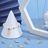 Beebeecraft 10Pcs Brass Micro Pave Cubic Zirconia Pendants KK-BBC0015-25-4