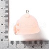 Flocking Resin Cute Pendants RESI-A040-02B-3
