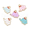 Alloy Enamel Pendants ENAM-M053-03G-1