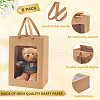 Paper Visible Window Gift Bags with Rope Handles ABAG-WH0040-14B-4