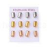 304 Stainless Steel Stud Earrings EJEW-C099-21M-1