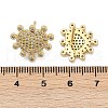 Brass Micro Pave Clear Cubic Zirconia Stud Earrings EJEW-H154-05G-5