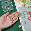 HOBBIESAY 5Pcs 5 Styles Zinc Alloy Pendants Keychians FIND-HY0004-10-3