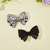 Crystal AB Glass Rhinestone Bowknot Ornament Accessories FIND-WH0129-59A-5